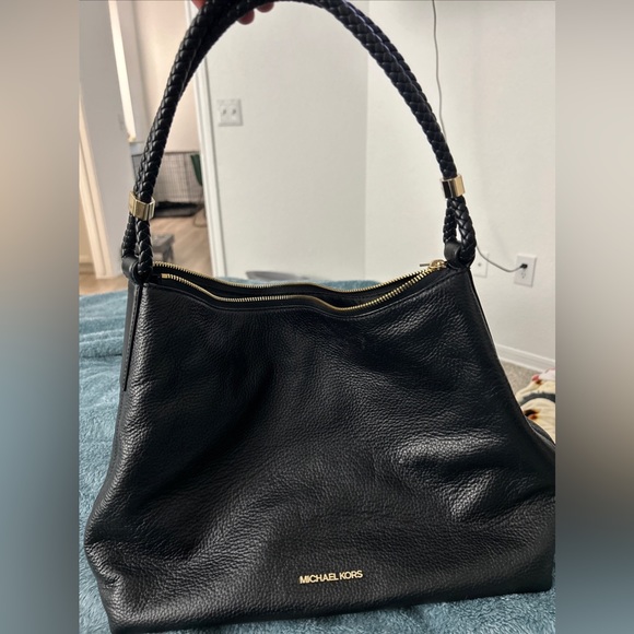 Michael Kors Lexington Shoulder Luggage Black Lrg Bag Handbag - Picture 1 of 6